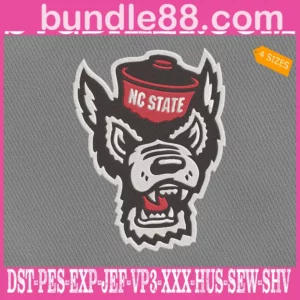 NC State Wolfpack Embroidery Machine