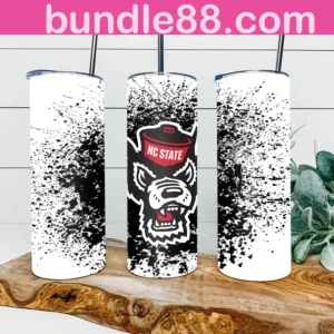 NC State Wolfpack Football 20oz Skinny Tumbler