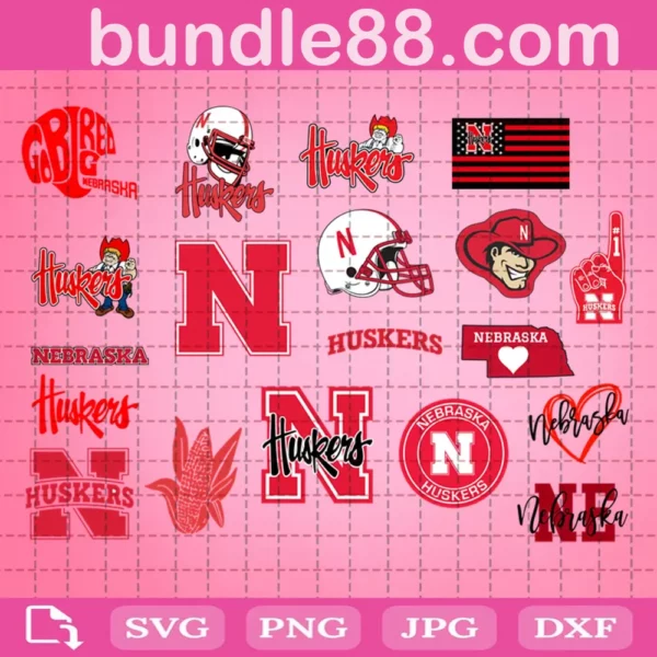 Nebraska Huskers Ncaa Svg Bundle