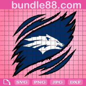 Nevada Wolf Pack Claws Svg