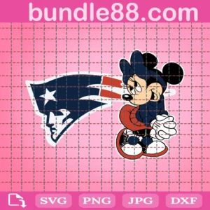 New England Patriots Disney Minnie Football Team Clipart Disney