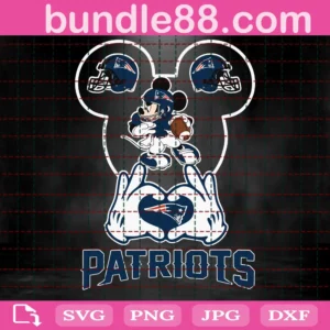 New England Patriots Football Mouse Clipart