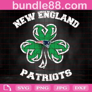 New England Patriots Lucky Clover Svg