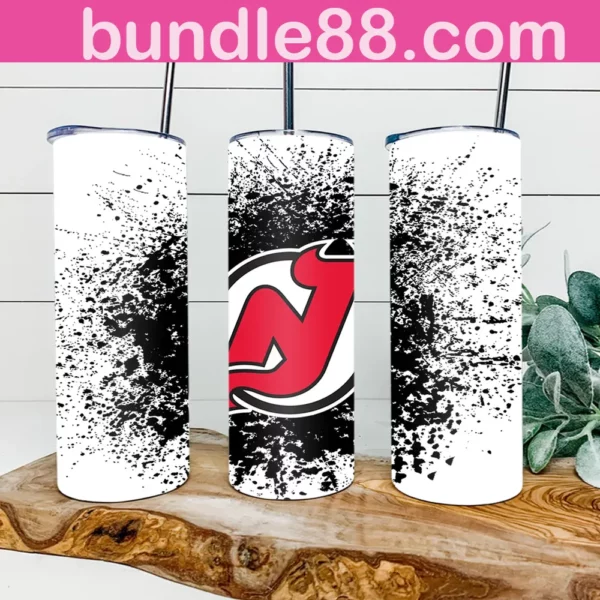 New Jersey Devils Hockey 20oz Skinny Tumbler