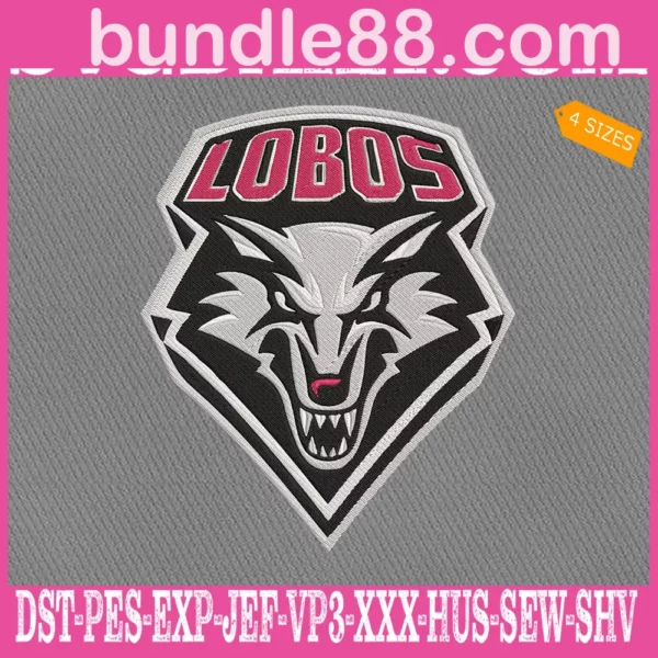 New Mexico Lobos Embroidery Machine