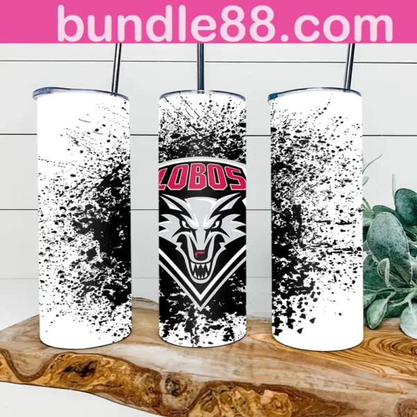 New Mexico Lobos Football 20oz Skinny Tumbler