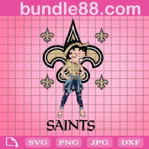 New Orleans Saints Betty Boop Svg