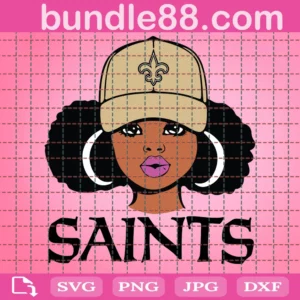 New Orleans Saints Cheerleader Football Svg Files