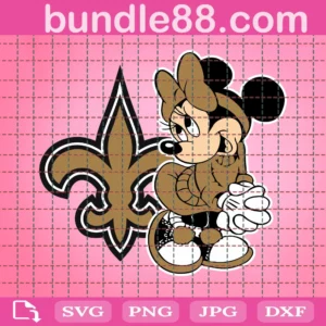 New Orleans Saints Disney Minnie Football Team Clipart Disney