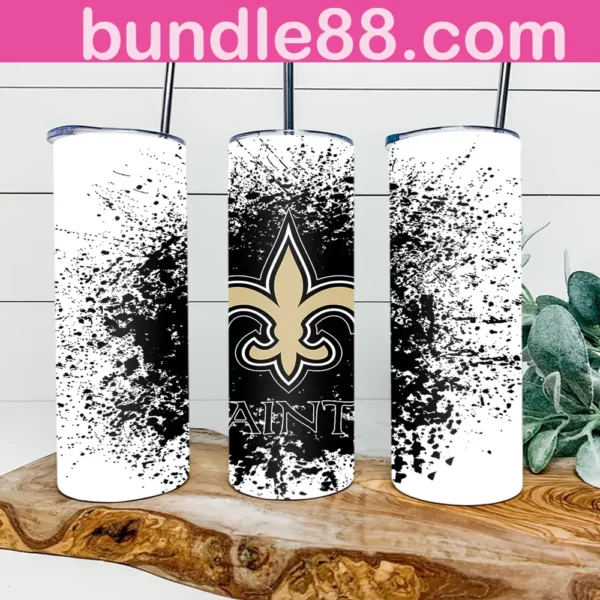 New Orleans Saints Football 20oz Skinny Tumbler