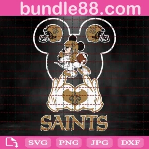 New Orleans Saints Football Mouse Clipart