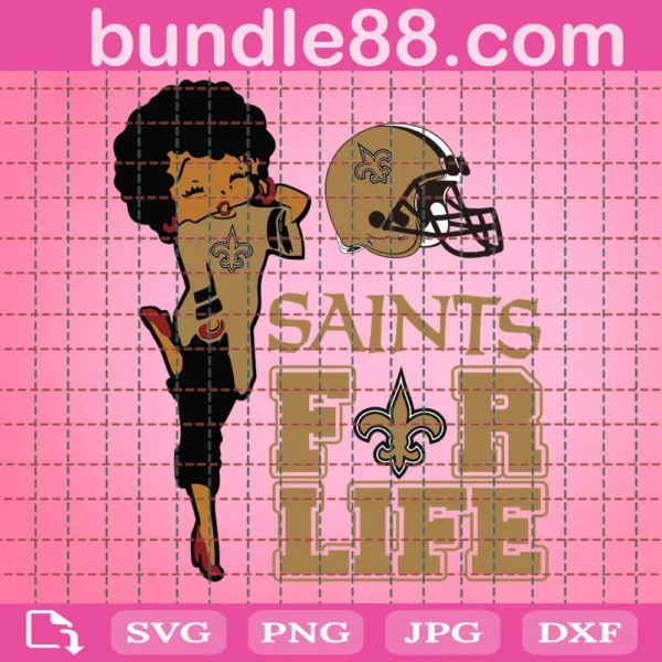 New Orleans Saints For Life Svg