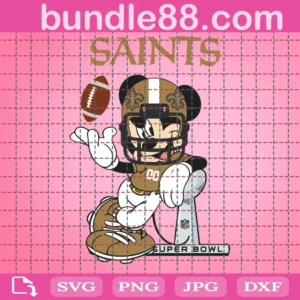 New Orleans Saints Mickey Svg