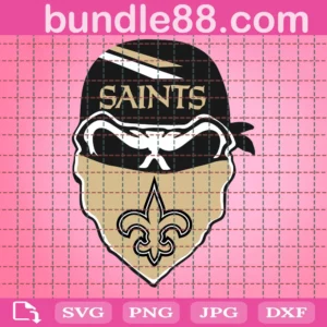 New Orleans Saints Skull Football Svg Files