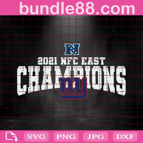 New York Giants 2021 Afc East Champions Svg Files