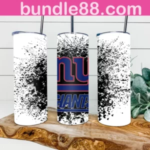 New York Giants Football 20oz Skinny Tumbler