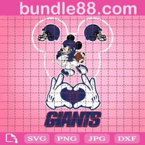 New York Giants Football Mouse Clipart