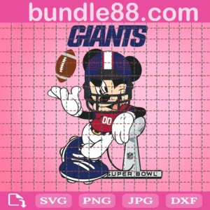 New York Giants Mickey Svg