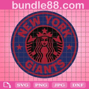 New York Giants Starbucks Logo Cup Wrap Svg