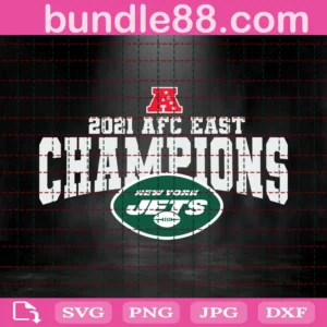 New York Jets 2021 Afc East Champions Svg Files