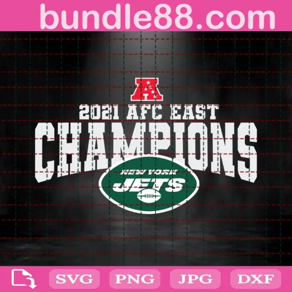 New York Jets 2021 Afc East Champions Svg Files
