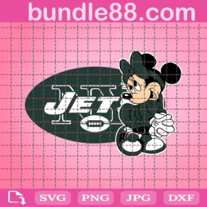 New York Jets Disney Minnie Football Team Clipart Disney