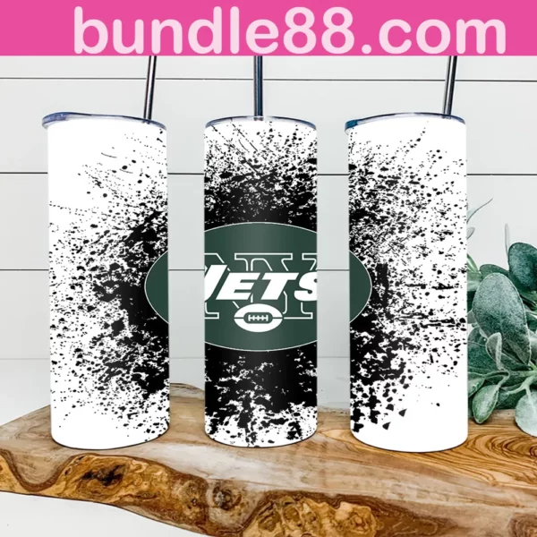 New York Jets Football 20oz Skinny Tumbler