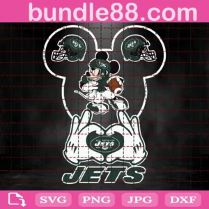 New York Jets Football Mouse Clipart