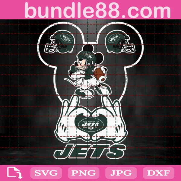 New York Jets Football Mouse Clipart