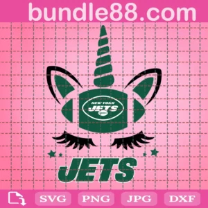New York Jets Unicorn Football Svg Files