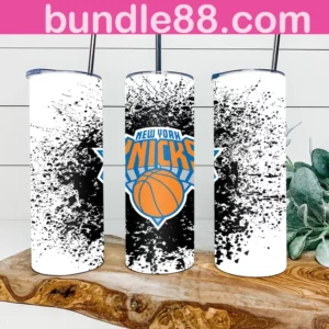 New York Knicks Basketball 20oz Skinny Tumbler
