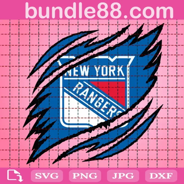 New York Rangers Claws Svg