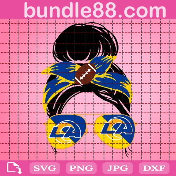 Nfc Champs Messy Bun Svg