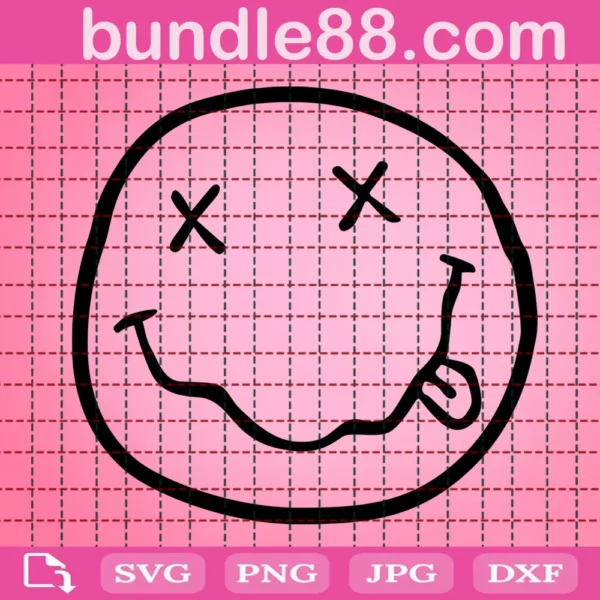 Nirvana Smiley Face Svg