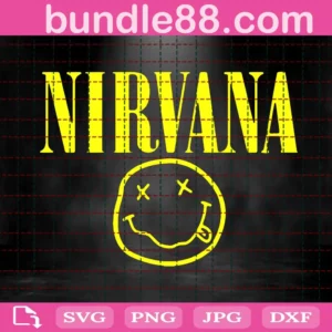 Nirvana Svg, Nirvana Smiley Svg