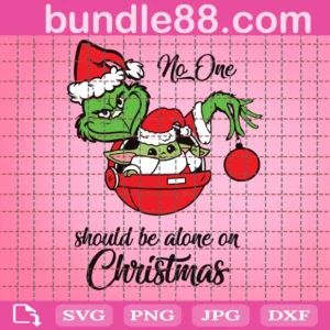 No One Should Be Alone On Christmas Svg