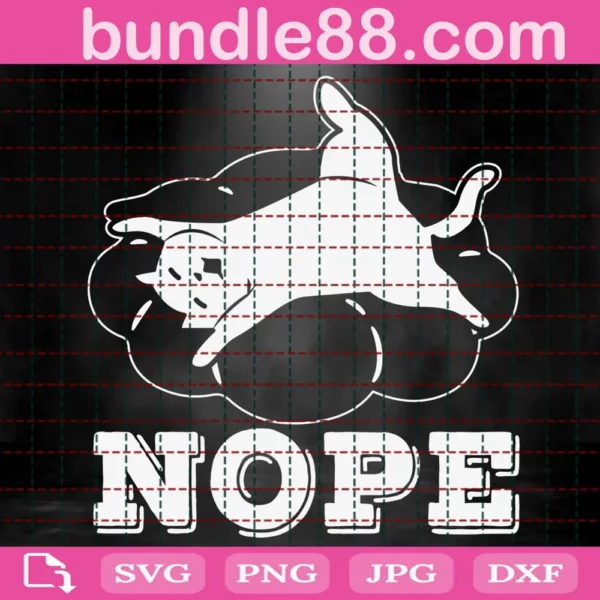 Nope Dog Svg, Funny Dog Svg