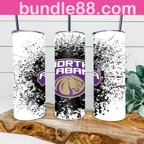 North Alabama Lions 20oz Skinny Tumbler