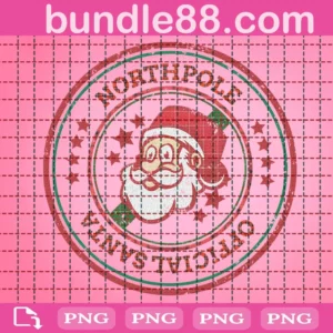 North Pole Offical Santa Png