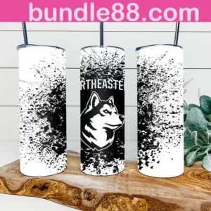 Northeastern Huskies 20oz Skinny Tumbler