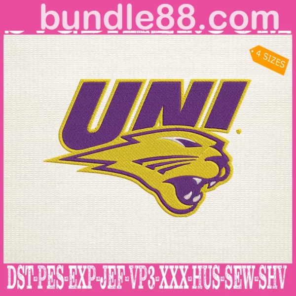 Northern Iowa Panthers Embroidery Files