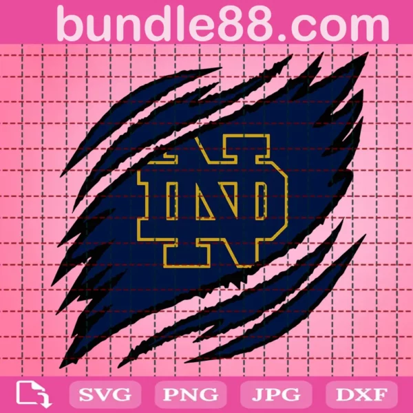 Notre Dame Fighting Irish Claws Svg