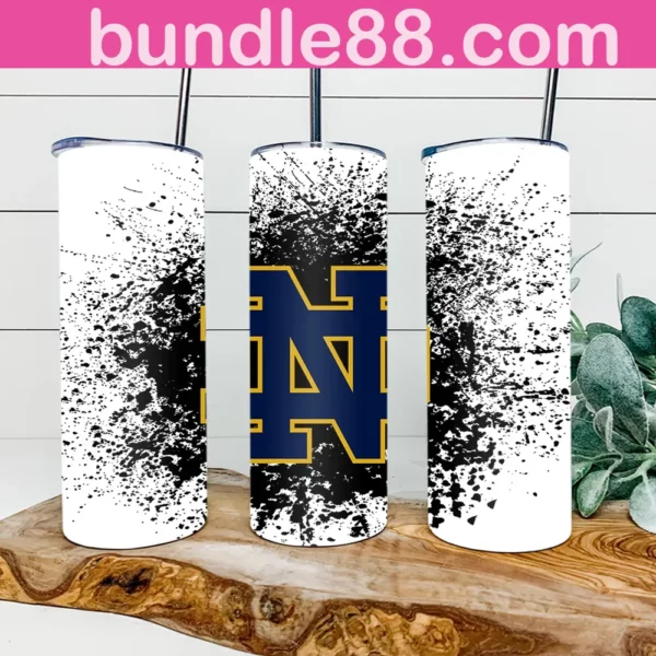 Notre Dame Fighting Irish Football 20oz Skinny Tumbler