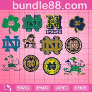 Notre Dame Fighting Irish Ncaa Svg Bundle