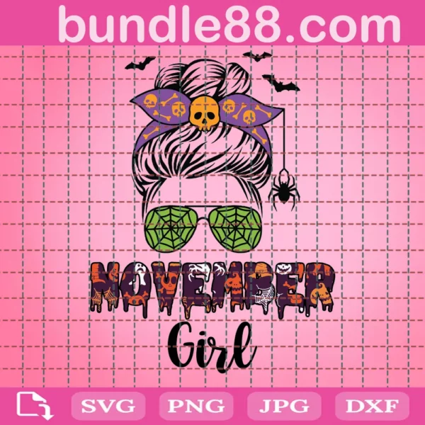 November Girl Svg