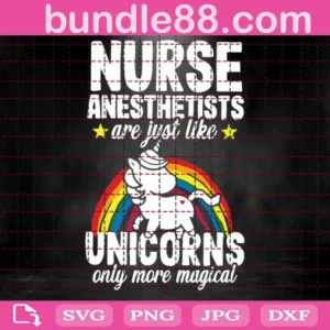 Nurse Anesthetist Unicorn Svg