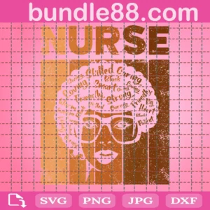 Nurse Gift For Black Girl Nurse Svg