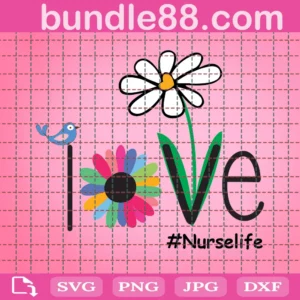 Nurse Life Svg, Nurse Heart Svg