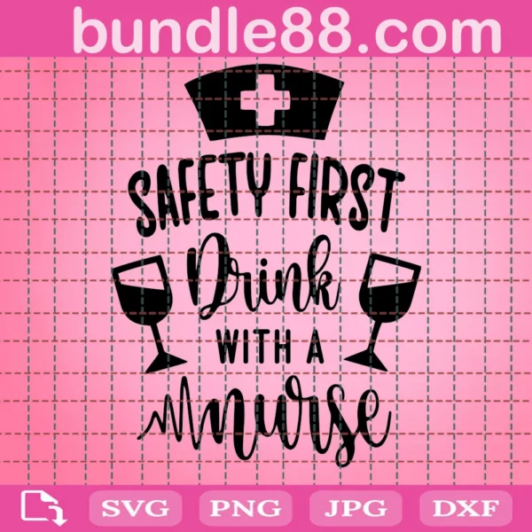 Nurse Svg, Drinking Nurse Svg