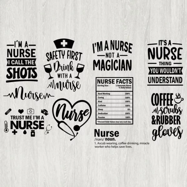 Nurse Svg, Nurse Bundle Svg